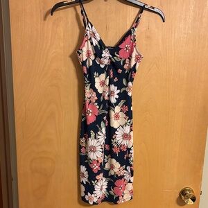 Ambiance Floral Spaghetti Strap Mini Dress